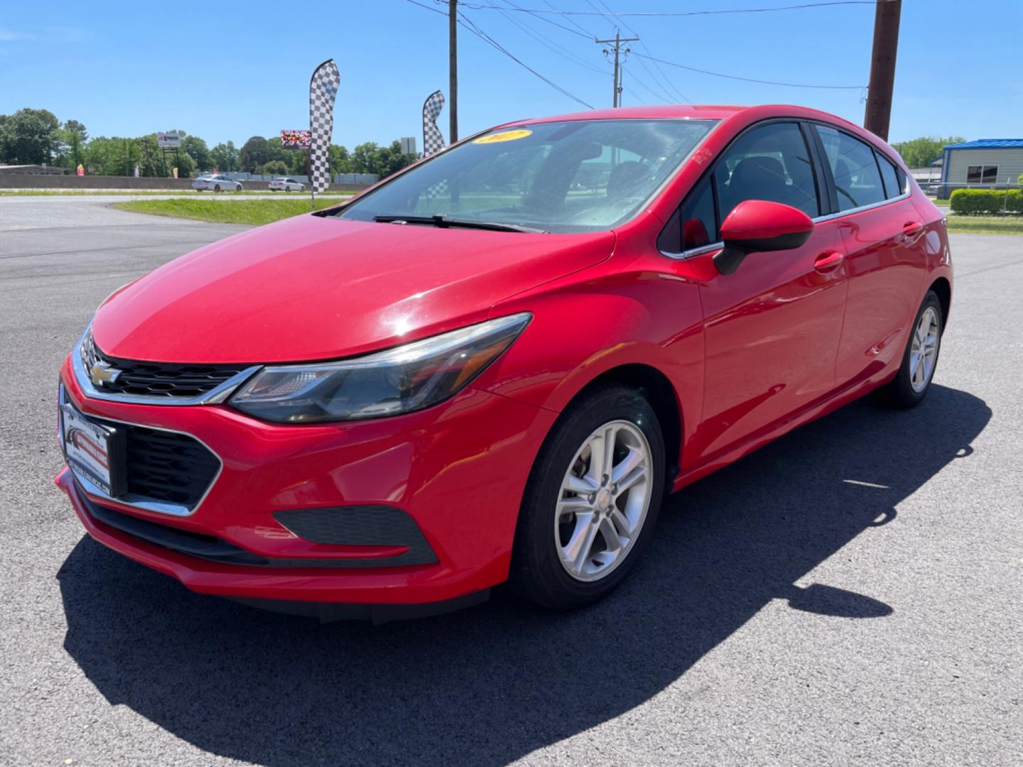 2017 Red Chevrolet Cruze (3G1BE6SM5HS) with an 4-Cyl, Turbo, 1.4 Liter engine, Automatic, 6-Spd transmission, located at 8008 Warden Rd, Sherwood, AR, 72120, (501) 801-6100, 34.830078, -92.186684 - Photo#3